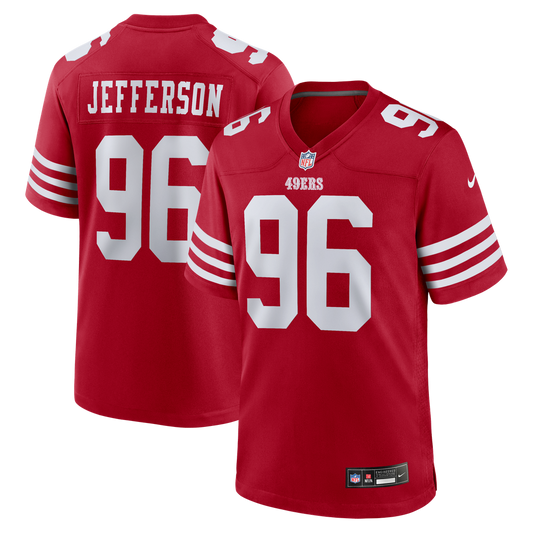 Jordan Jefferson San Francisco 49ers Nike Scarlet Team Game Jersey