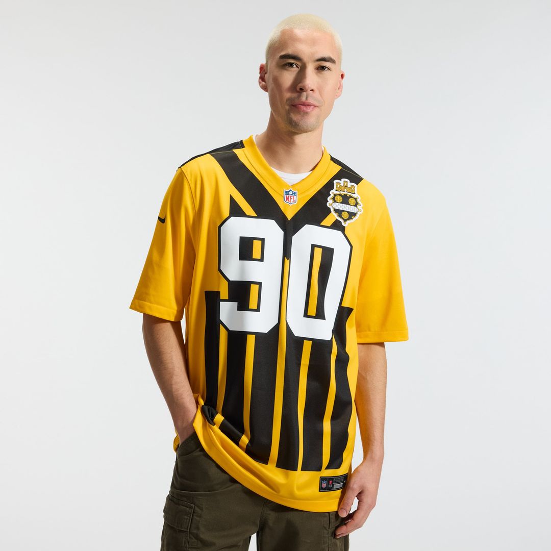 T.J. Watt Pittsburgh Steelers Nike Gold Alternate 1933 Throwback Game Jersey