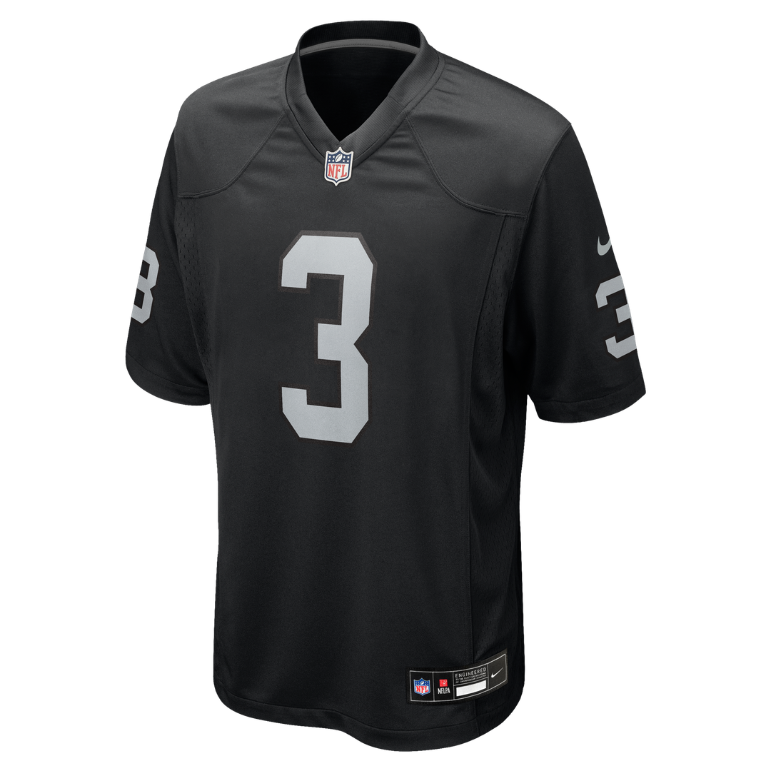 Taron Johnson Las Vegas Raiders Nike Black Team Game Jersey