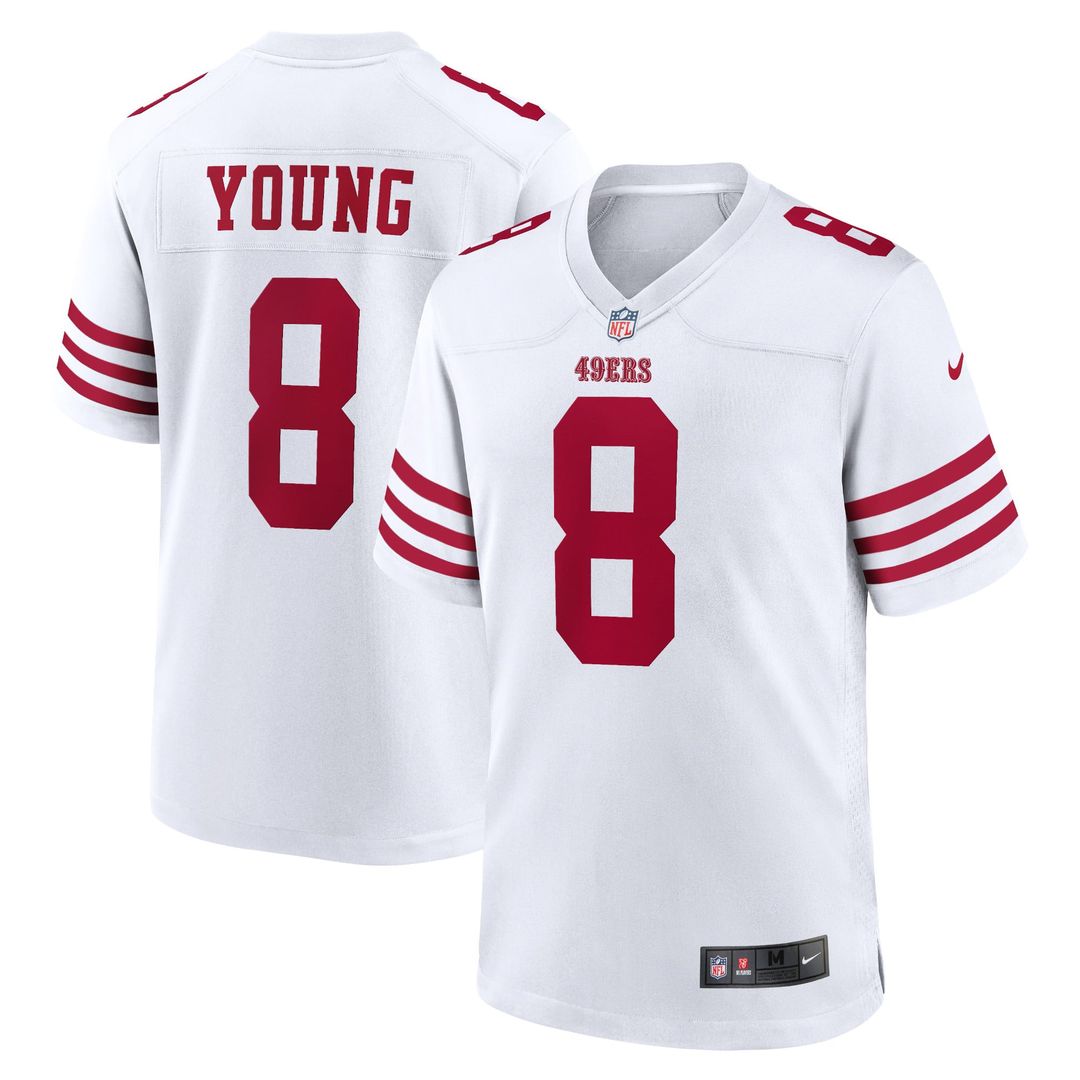 Steve Young San Francisco 49ers Nike White Retired Player Game Jersey