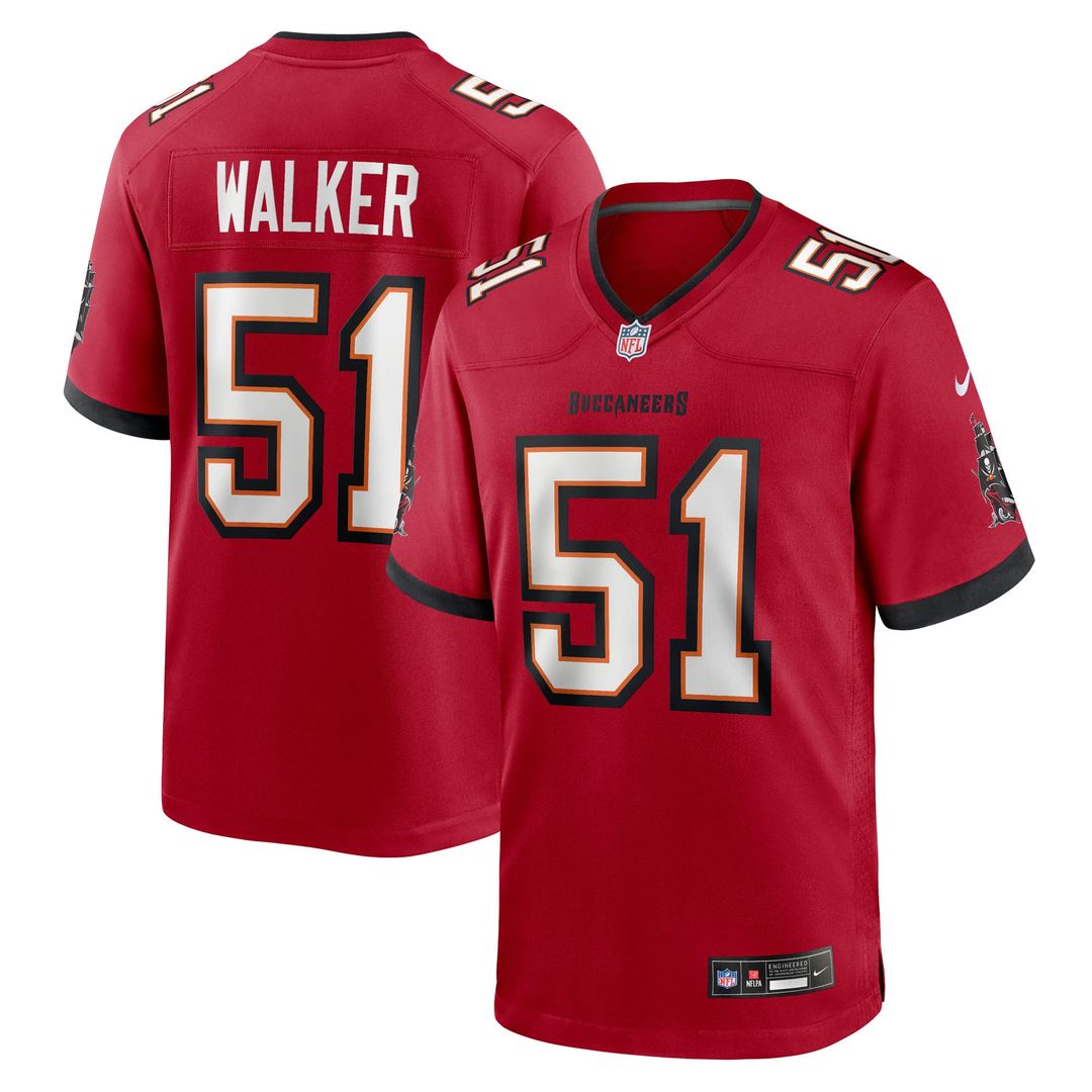 David Walker Tampa Bay Buccaneers Nike Red Team Game Jersey