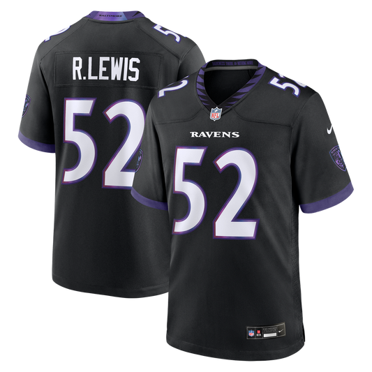 Ray Lewis Baltimore Ravens Nike Black Alternate Retired Player Game Jersey