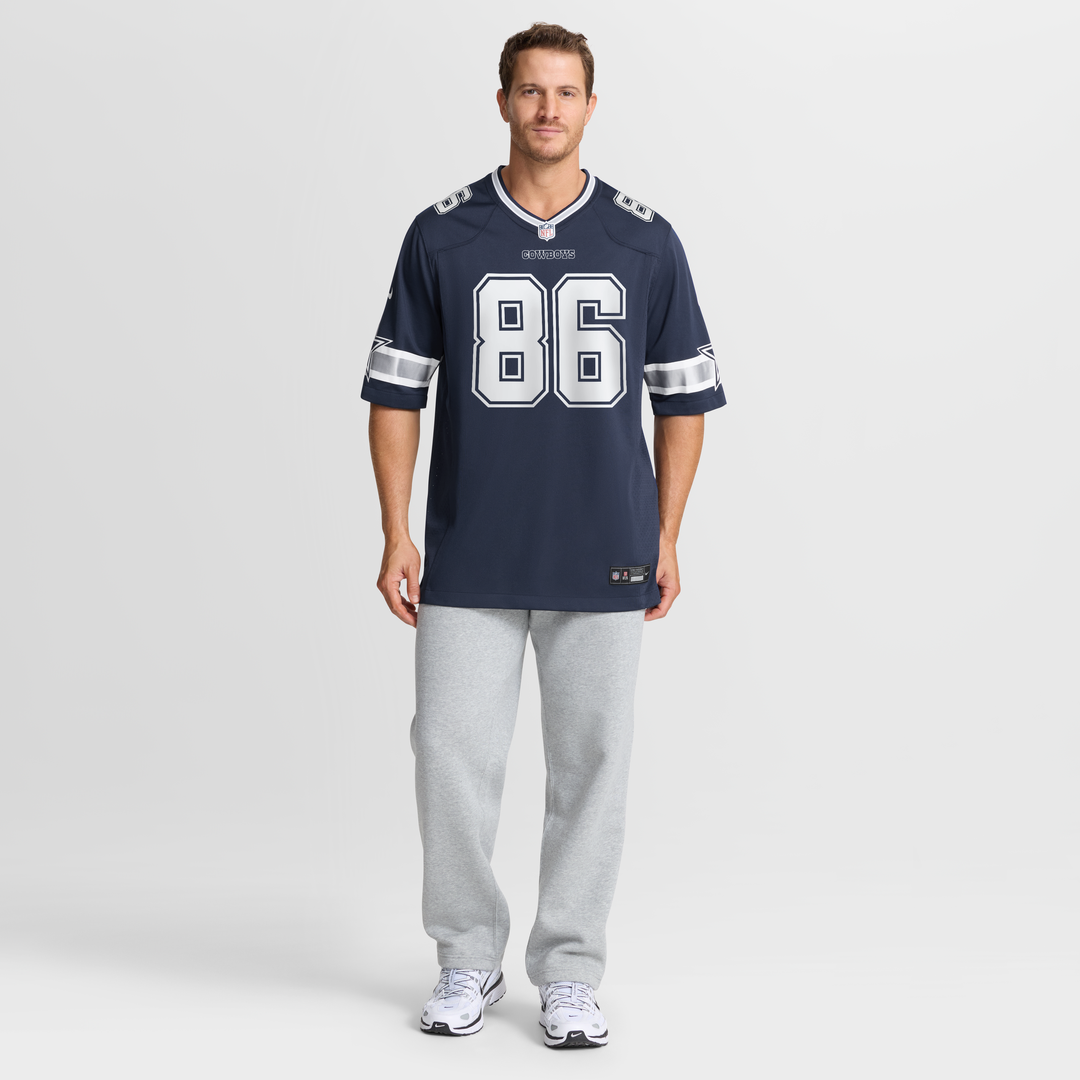 Luke Schoonmaker Dallas Cowboys Nike Navy Team Game Jersey