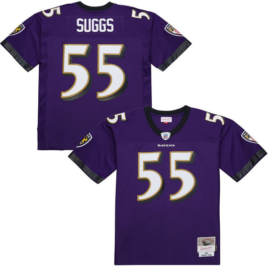 Terrell Suggs Baltimore Ravens Mitchell & Ness Purple 2003 Legacy Replica Jersey