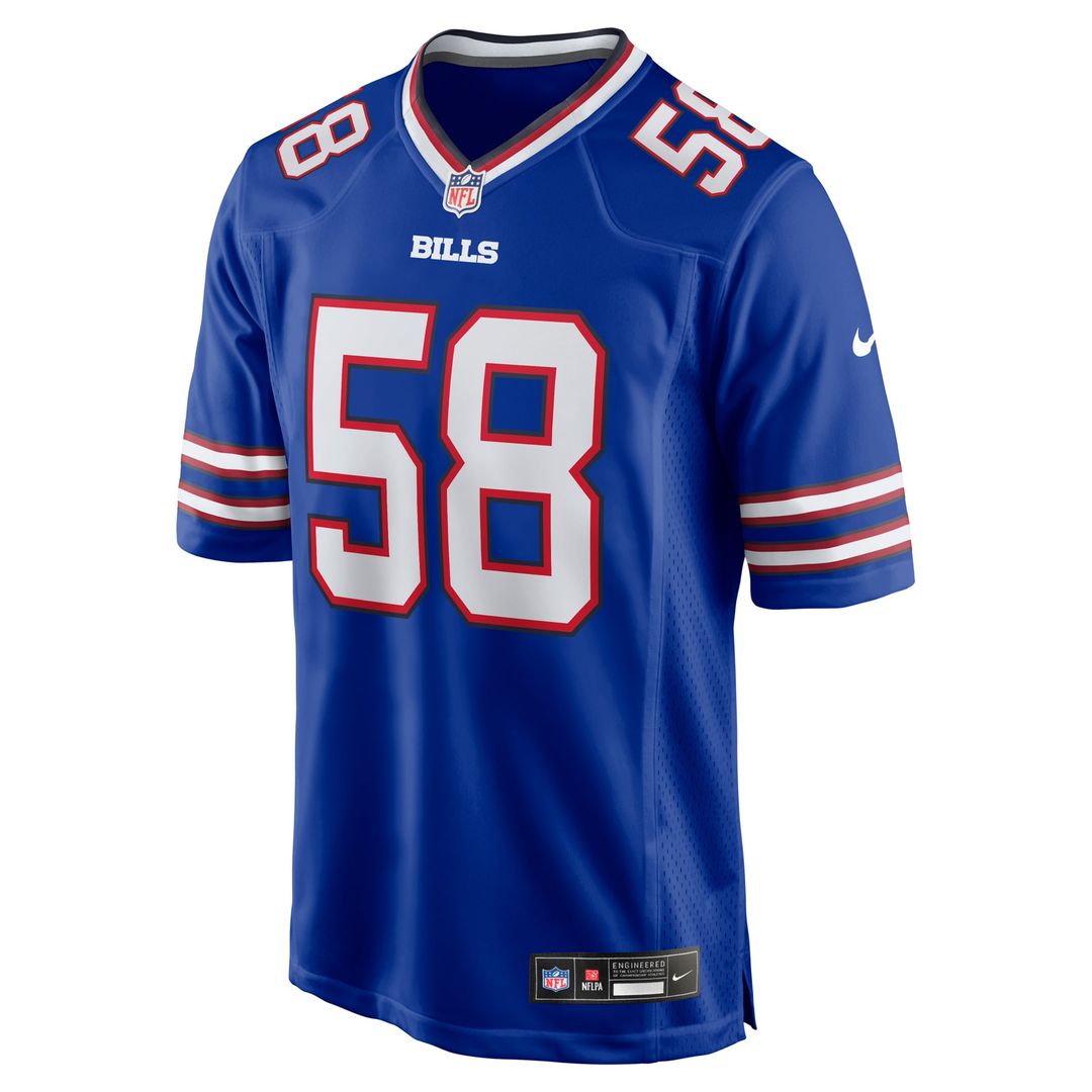 Matt Milano Buffalo Bills Nike Royal Game Player Jersey