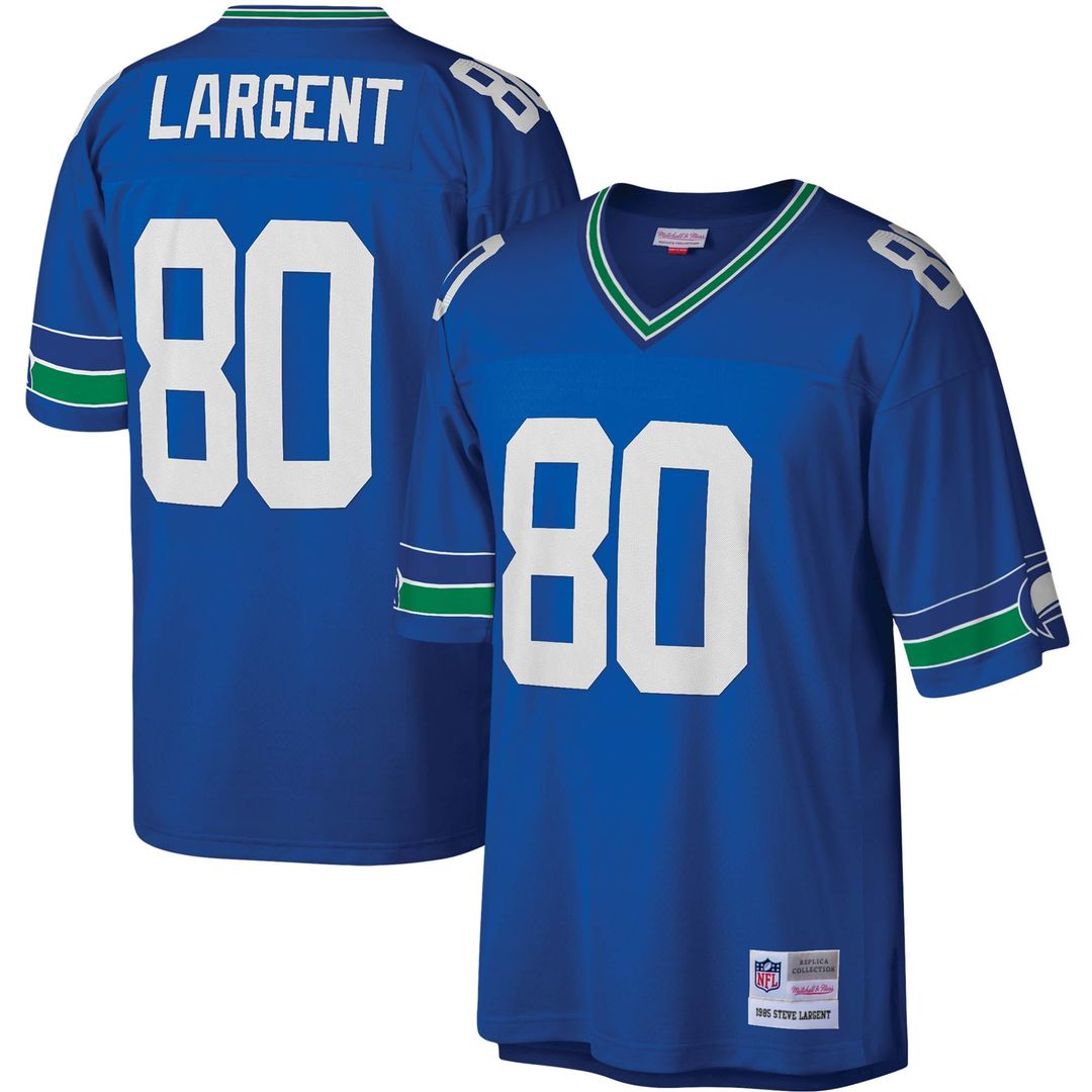 Steve Largent Seattle Seahawks Mitchell & Ness Royal Legacy Replica Jersey