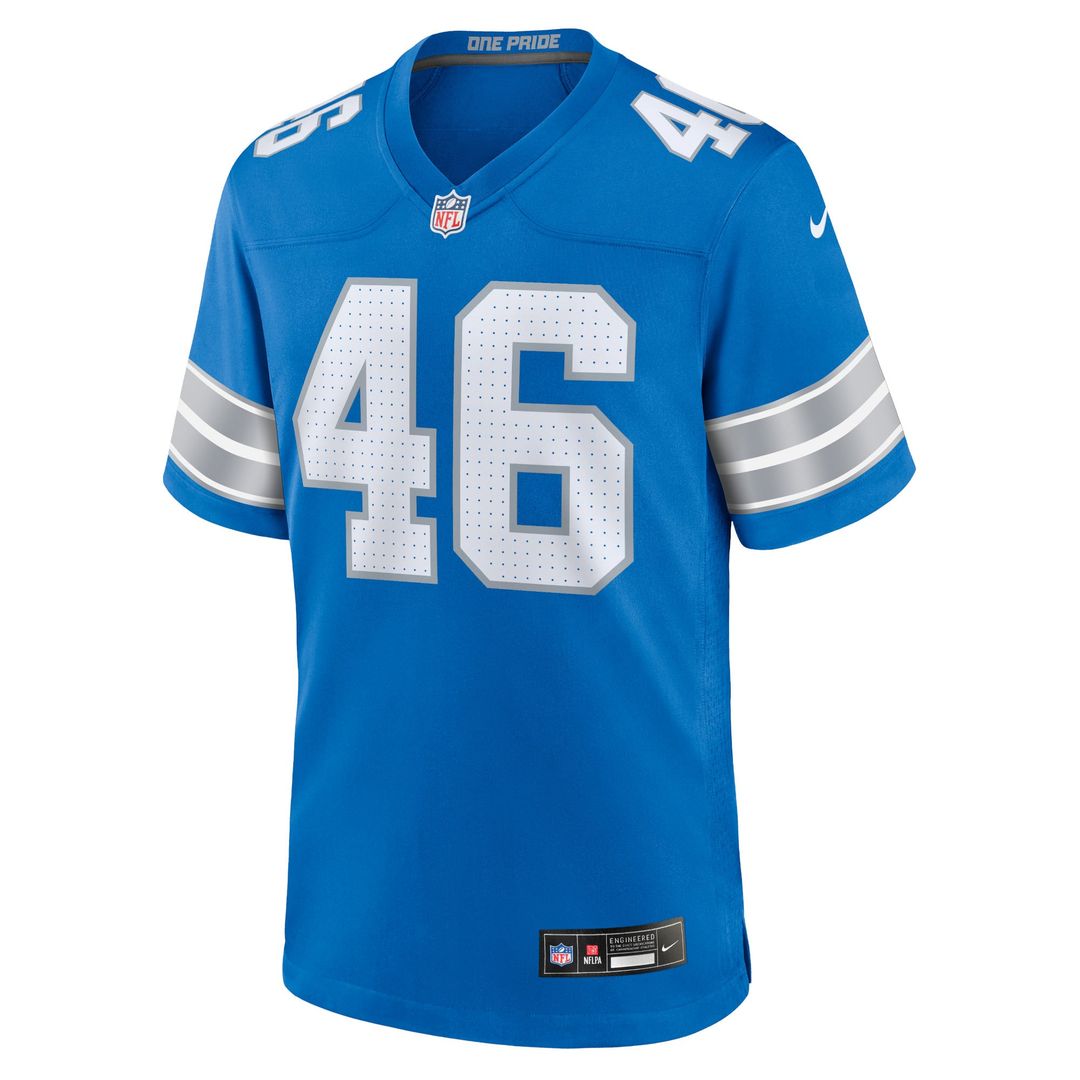 Jack Campbell Detroit Lions Nike Blue Game Jersey