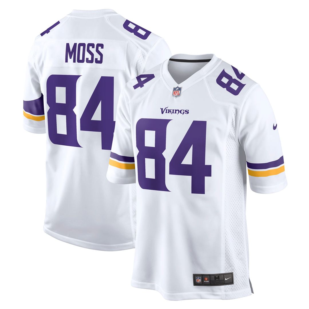 Randy Moss Minnesota Vikings Nike White Retired Player Game Jersey