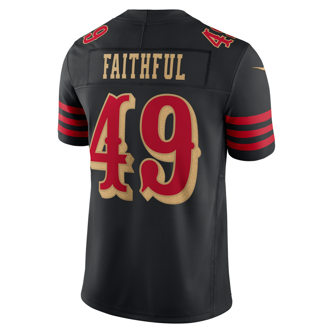 The Faithful San Francisco 49ers Nike Black Rivalries Collection Stitched Limited Jersey