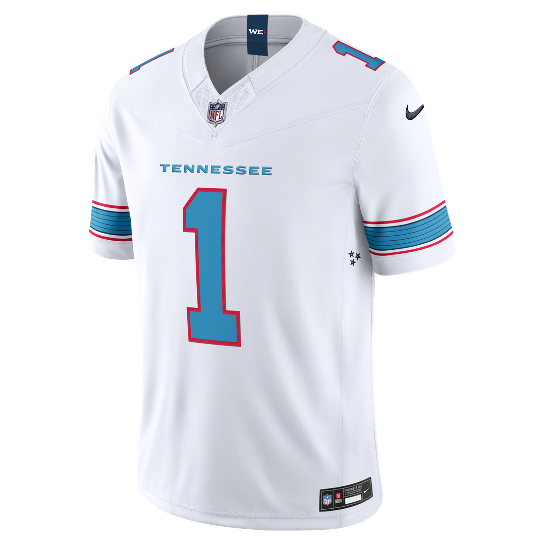 Cameron Ward Tennessee Titans Nike Light Blue Team Vapor F.U.S.E. Stitched Limited Jersey