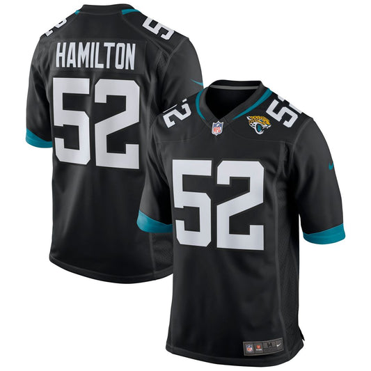 DaVon Hamilton Jacksonville Jaguars Nike Black Game Jersey
