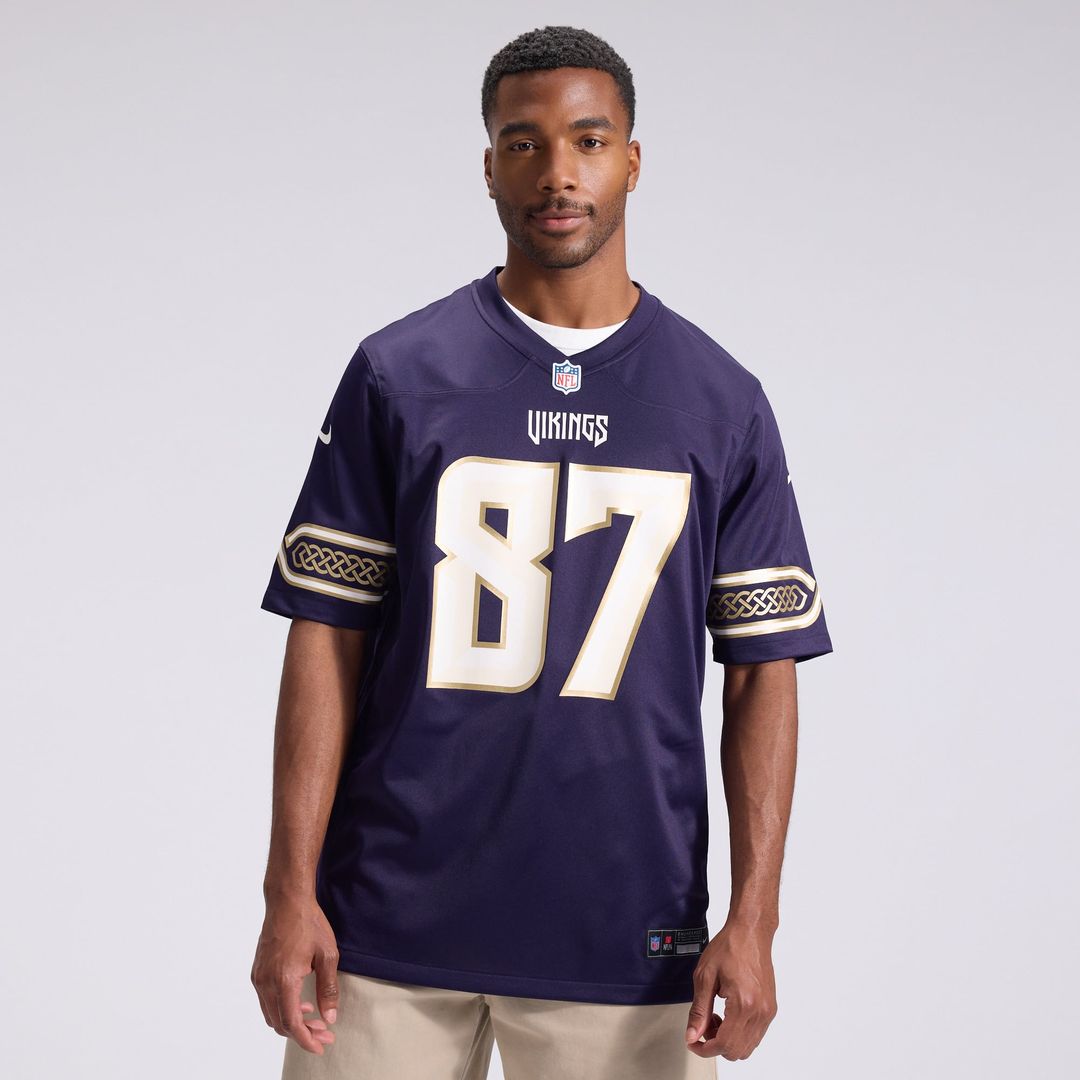 T.J. Hockenson Minnesota Vikings Nike Purple 2026 Rivalries Collection Game Jersey