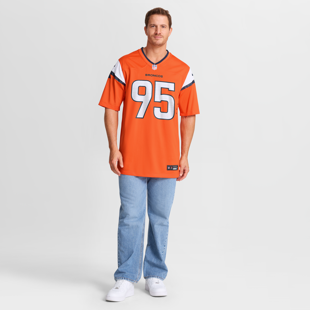 Sai'vion Jones Denver Broncos Nike Orange Team Game Jersey