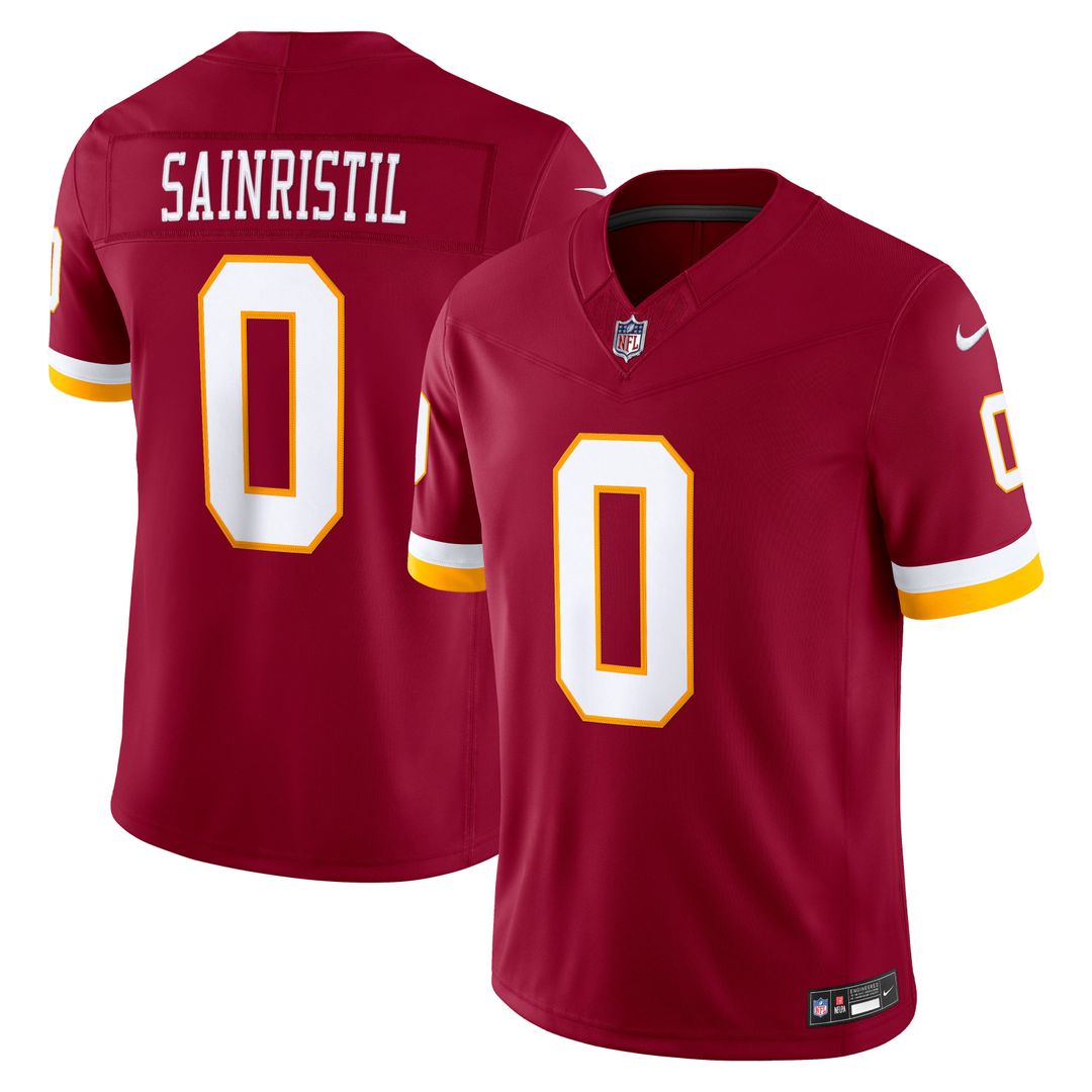 Mike Sainristil Washington Commanders Nike Burgundy Team Vapor F.U.S.E. Stitched Limited Jersey