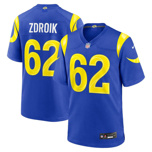 Payton Zdroik Los Angeles Rams Nike Royal Game Jersey