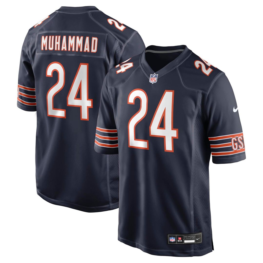 Malik Muhammad Chicago Bears Nike Navy Team Game Jersey