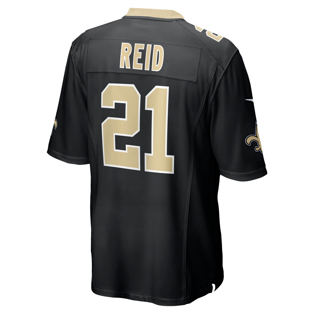 Justin Reid New Orleans Saints Nike Black Team Game Jersey