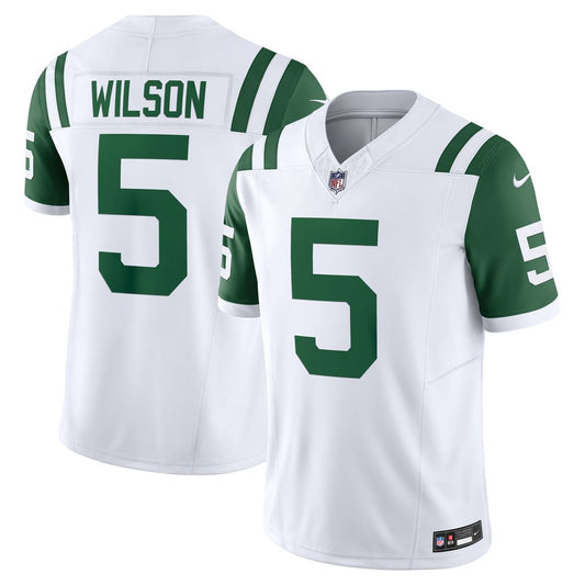 Garrett Wilson New York Jets Nike White Classic Alternate Vapor F.U.S.E. Limited Jersey