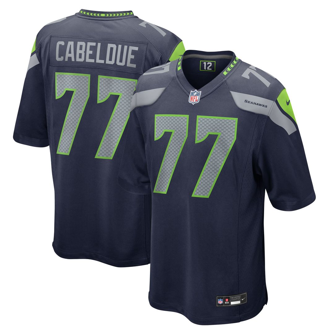 Bryce Cabeldue Seattle Seahawks Nike College Navy Team Game Jersey
