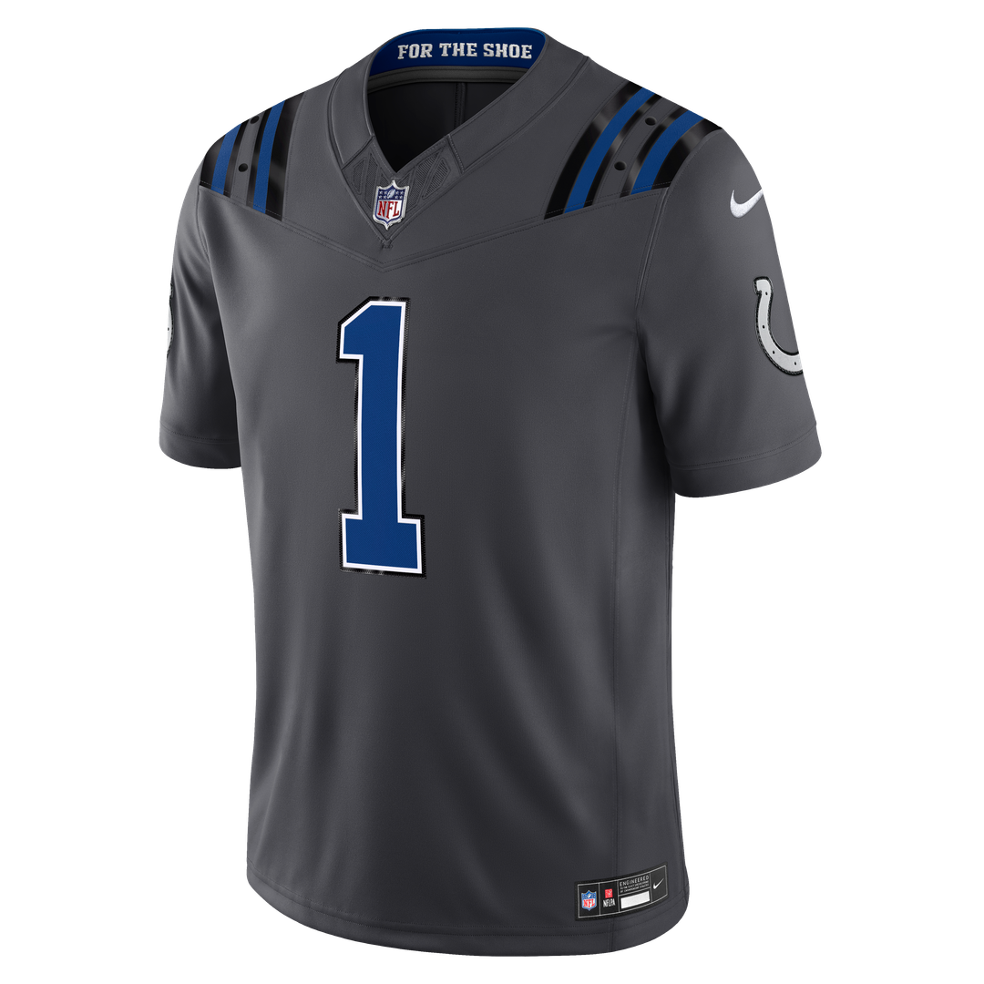 Ahmad Sauce Gardner Indianapolis Colts Nike Anthracite 2026 Rivalries Collection Stitched Limited Jersey