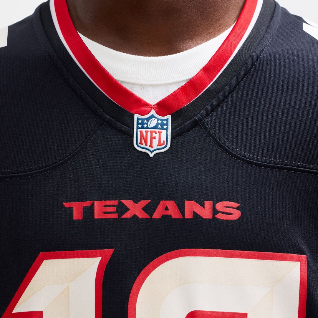 Nico Collins Houston Texans Nike Navy Game Jersey