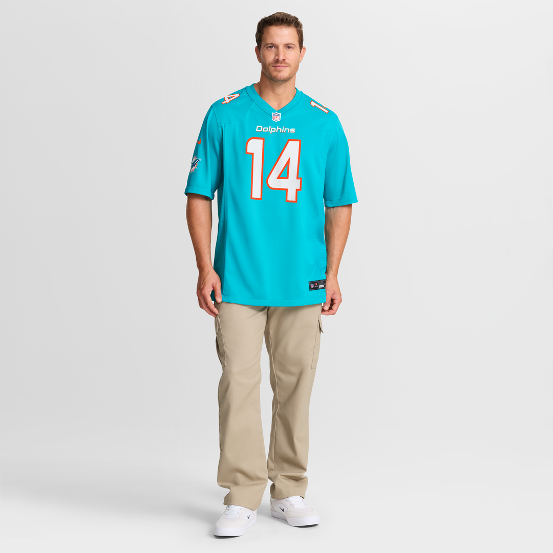 Quinn Ewers Miami Dolphins Nike Aqua Team Game Jersey