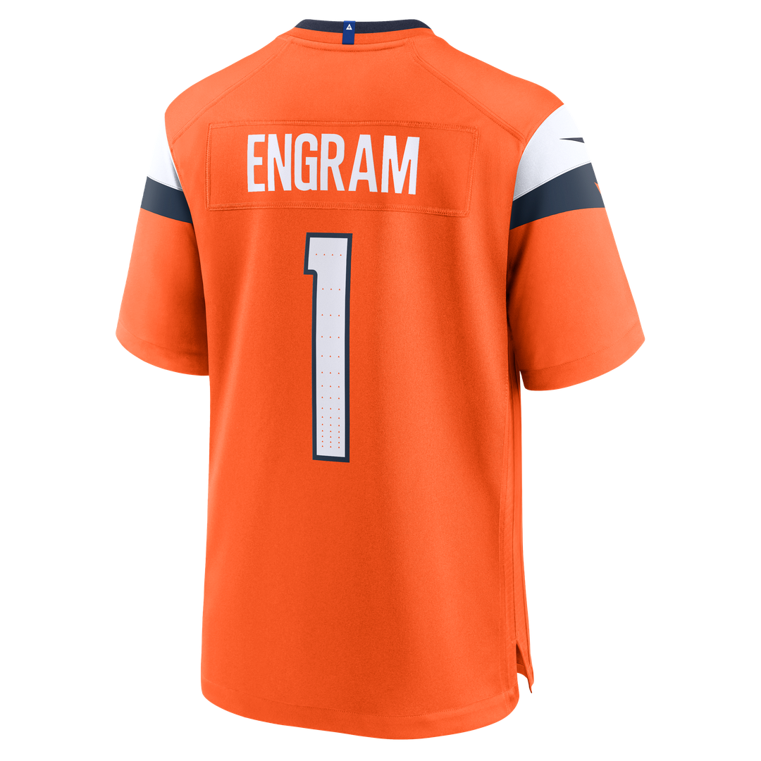 Evan Engram Denver Broncos Nike Orange Team Game Jersey