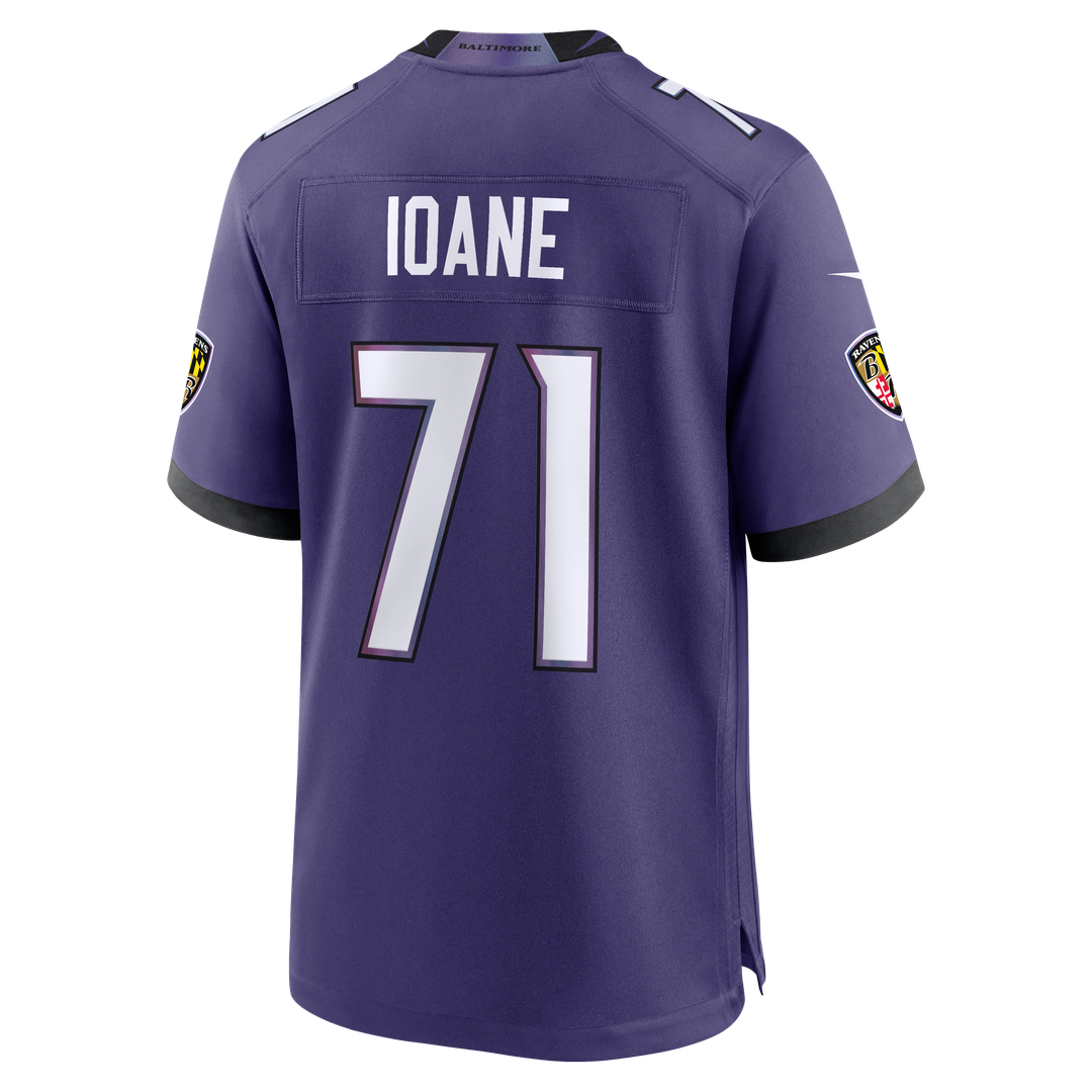 Olaivavega Ioane Baltimore Ravens Nike Purple Team Game Jersey