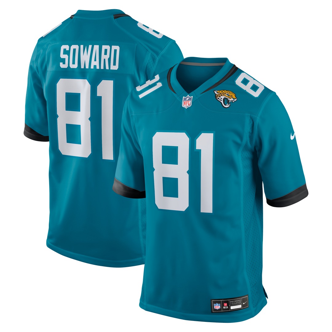 R. Jay Soward Jacksonville Jaguars Nike Teal Retired Player Team Game Jersey