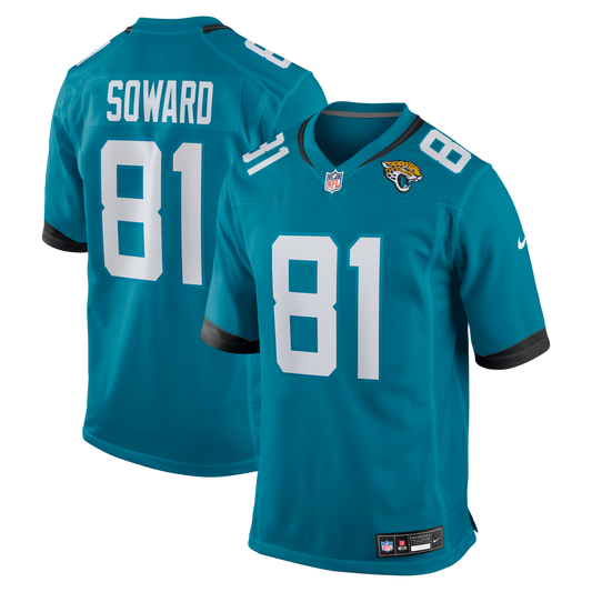 R. Jay Soward Jacksonville Jaguars Nike Teal Retired Player Team Game Jersey