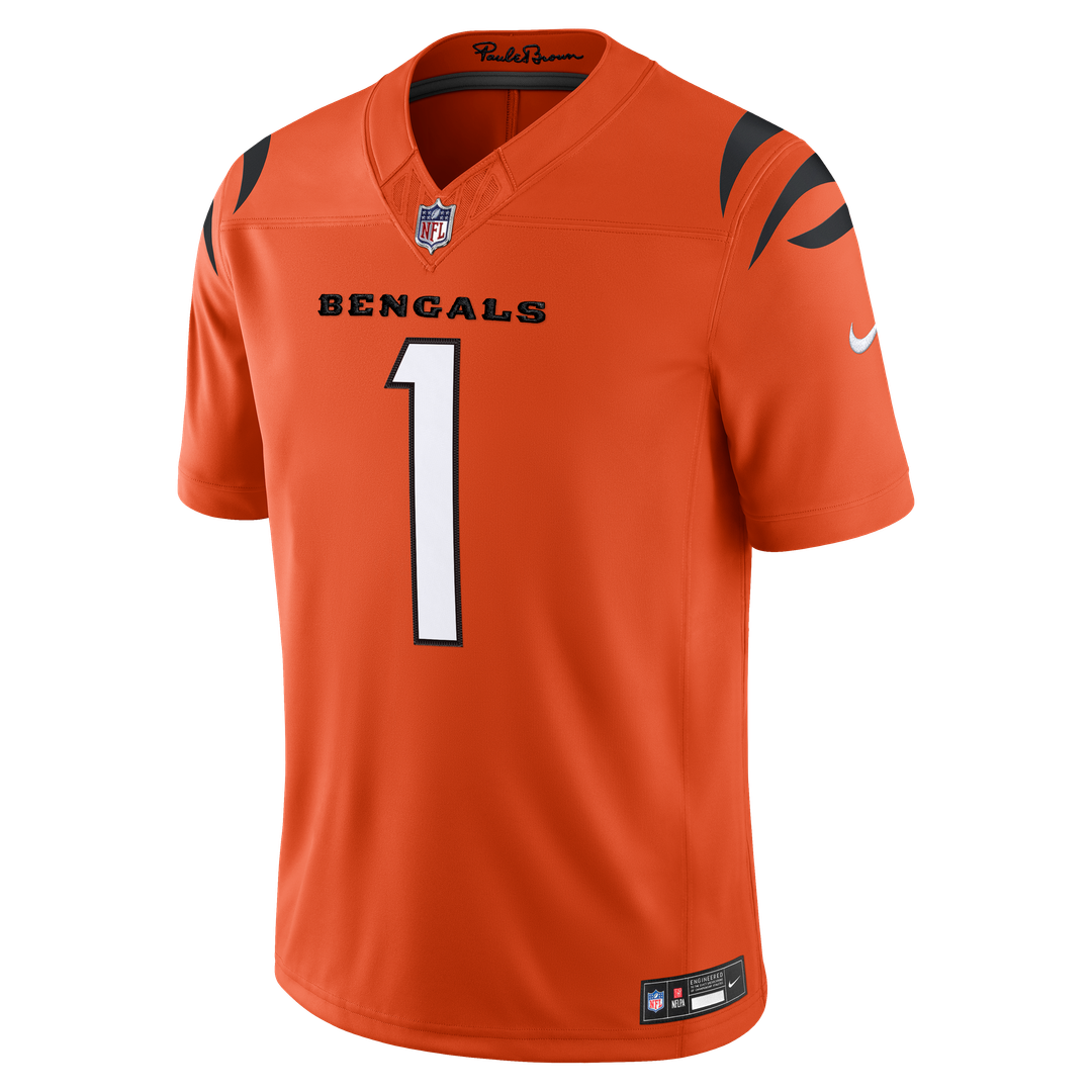 Ja'Marr Chase Cincinnati Bengals Nike Black Team Vapor F.U.S.E. Stitched Limited Jersey