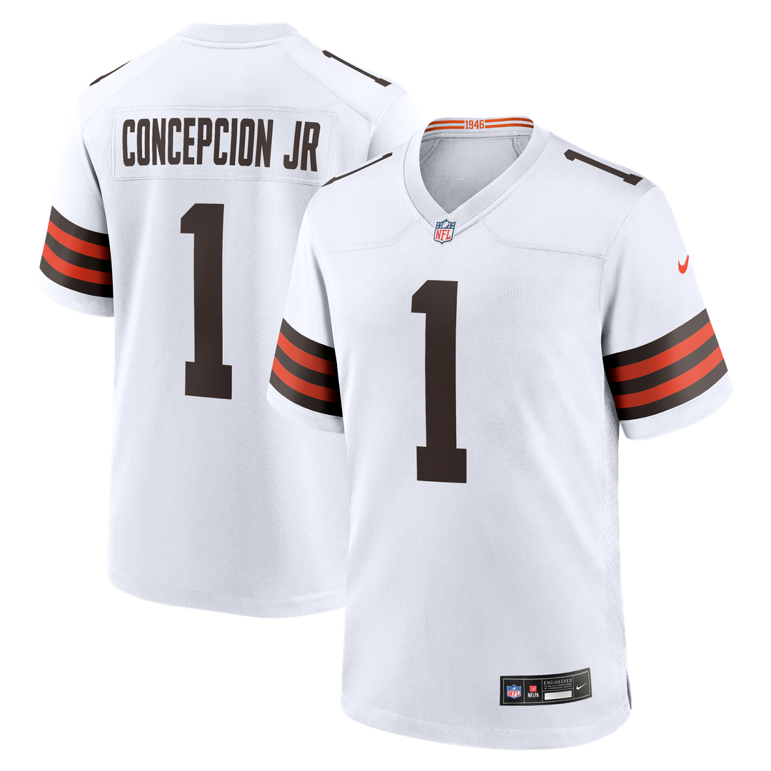 KC Concepcion Jr. Cleveland Browns Nike White Game Jersey