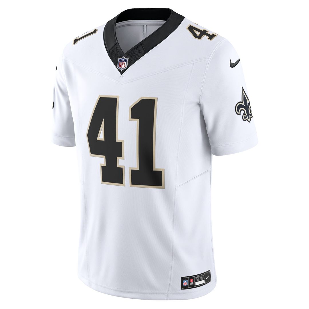 Alvin Kamara New Orleans Saints Nike White Vapor F.U.S.E. Limited Jersey