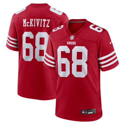 Colton McKivitz San Francisco 49ers Nike Scarlet Game Jersey