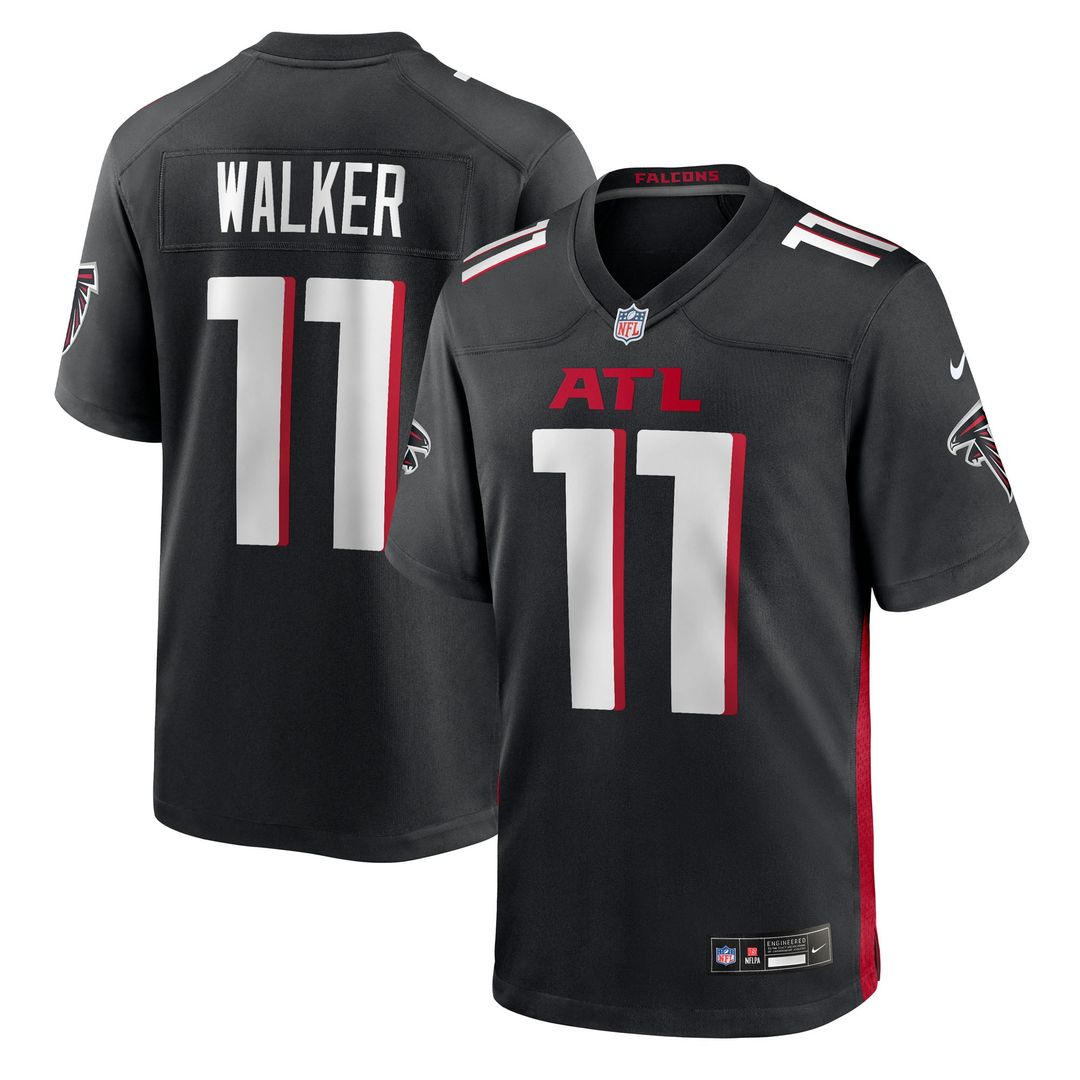 Jalon Walker Atlanta Falcons Nike Black Team Game Jersey