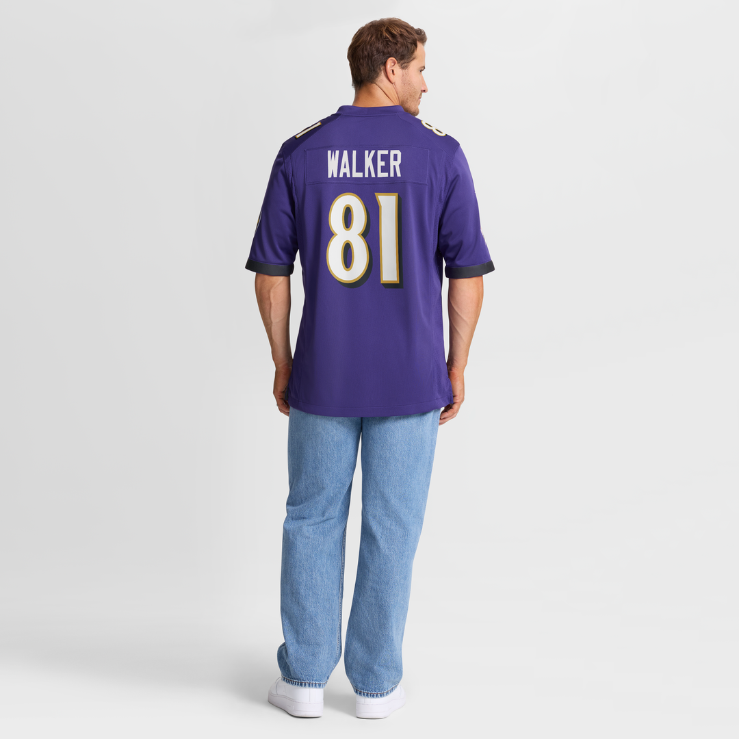 Devontez Walker Baltimore Ravens Nike Purple Team Game Jersey