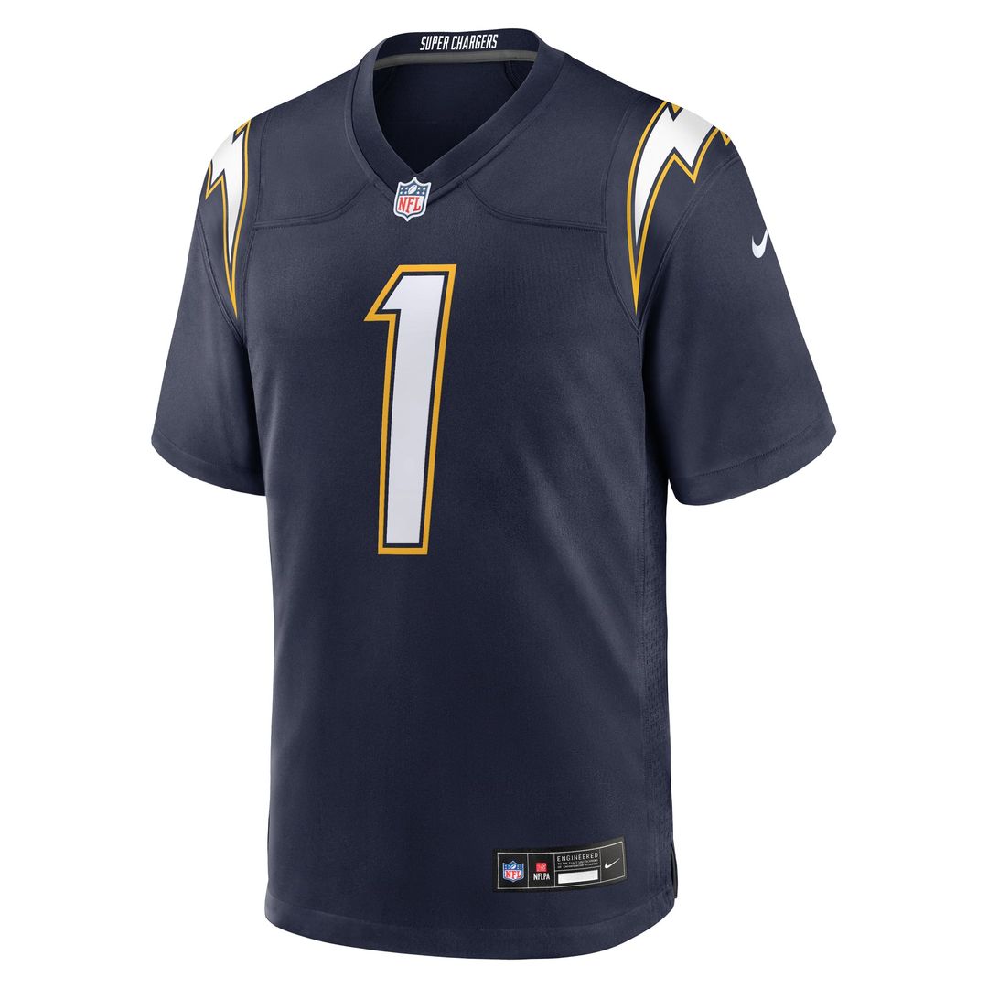Quentin Johnston Los Angeles Chargers Nike Navy Alternate Super Chargers Game Player Jersey