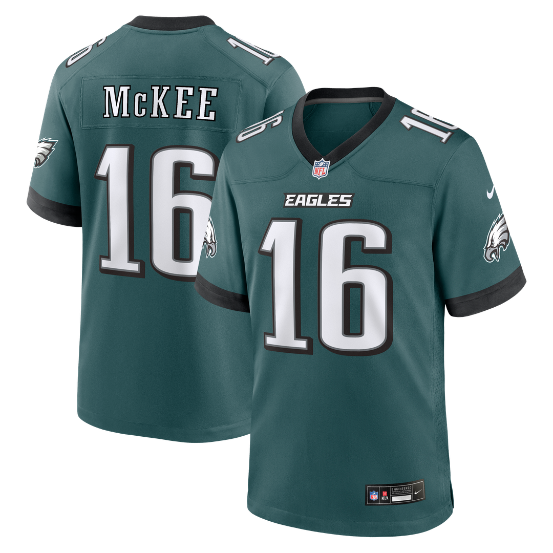 Tanner McKee Philadelphia Eagles Nike Midnight Green Team Game Jersey
