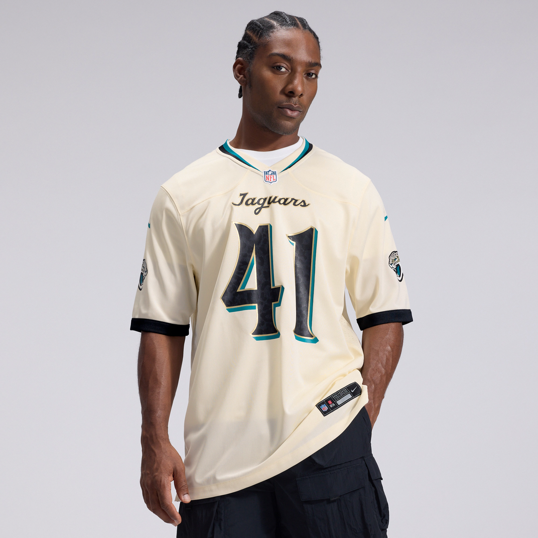Josh Hines-Allen Jacksonville Jaguars Nike Natural 2026 Rivalries Collection Game Jersey