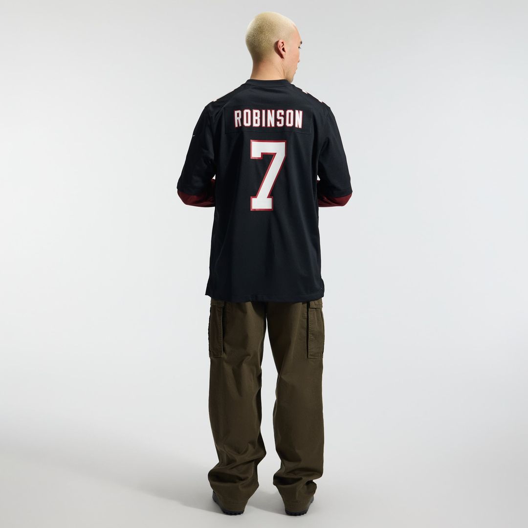 Bijan Robinson Atlanta Falcons Nike Black Throwback Game Jersey
