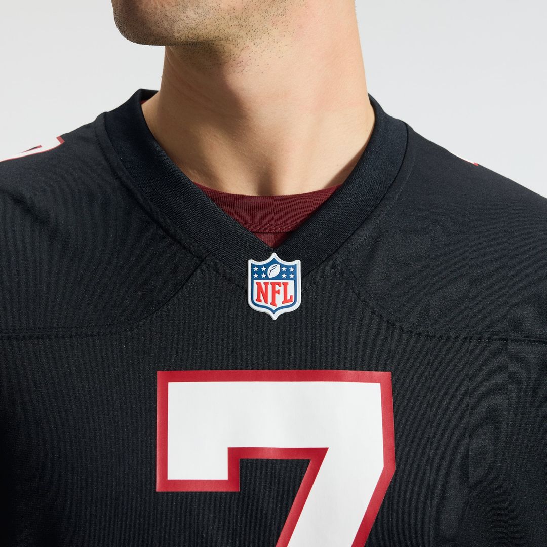 Bijan Robinson Atlanta Falcons Nike Black Throwback Game Jersey