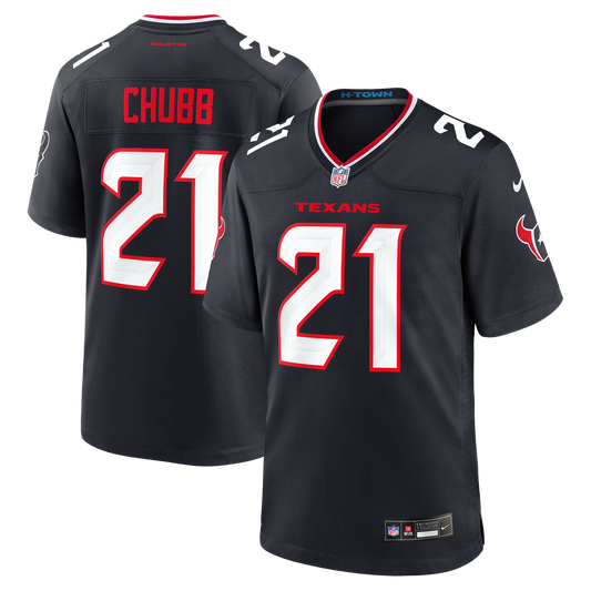 Nick Chubb Houston Texans Nike Navy Team Game Jersey