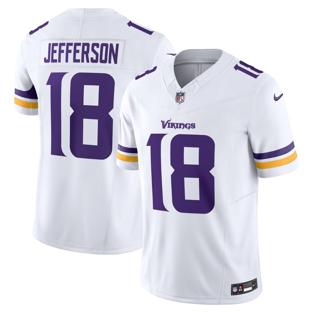Justin Jefferson Minnesota Vikings Nike White Vapor F.U.S.E. Limited Jersey