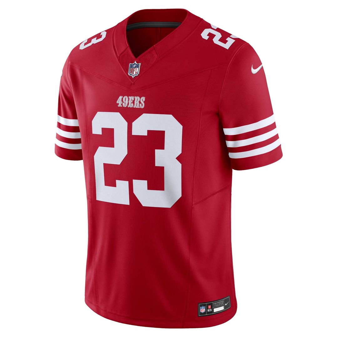 Christian McCaffrey San Francisco 49ers Nike White Vapor F.U.S.E. Limited 2nd Alternate Jersey