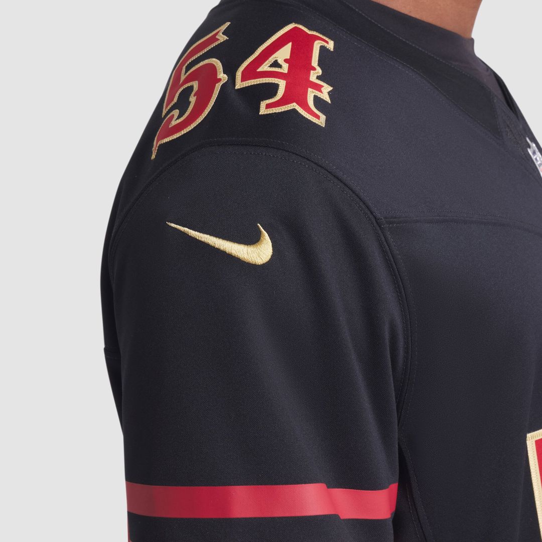 Fred Warner San Francisco 49ers Nike Black Rivalries Collection Stitched Limited Jersey