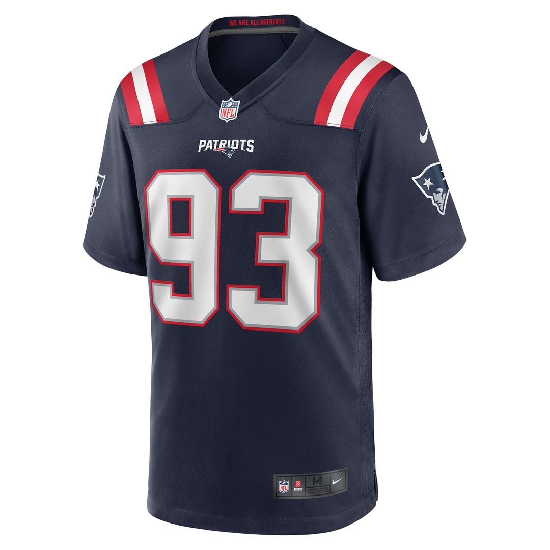Richard Seymour New England Patriots Nike Navy Retired Player Game Jersey
