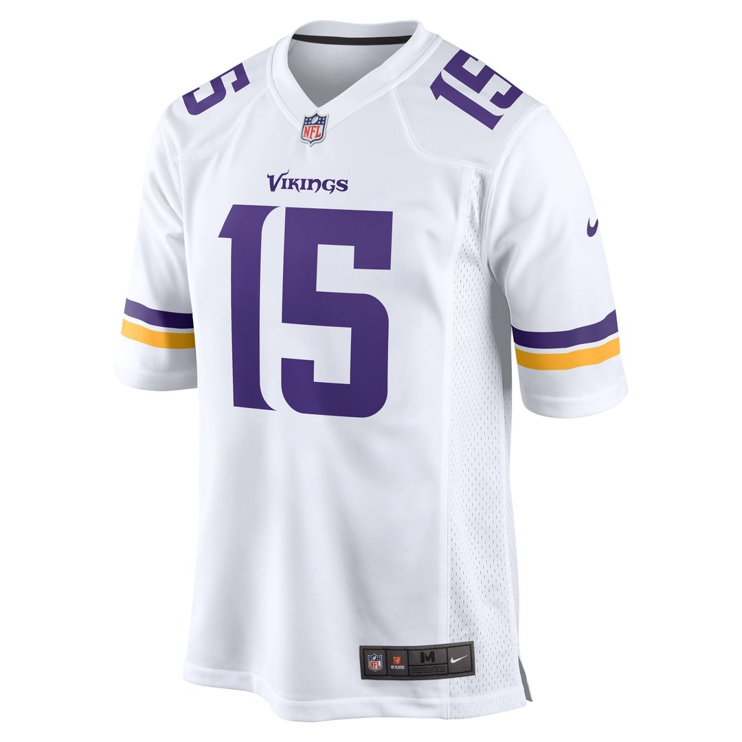 Dallas Turner Minnesota Vikings Nike White Game Jersey