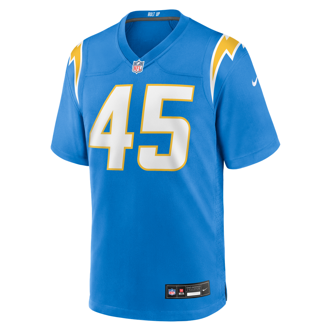 Tuli Tuipulotu Los Angeles Chargers Nike Powder Blue Team Game Jersey