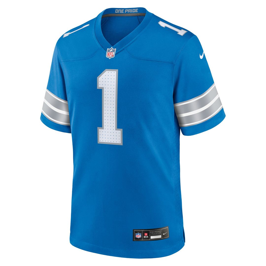 Jameson Williams Detroit Lions Nike Blue Game Player Jersey
