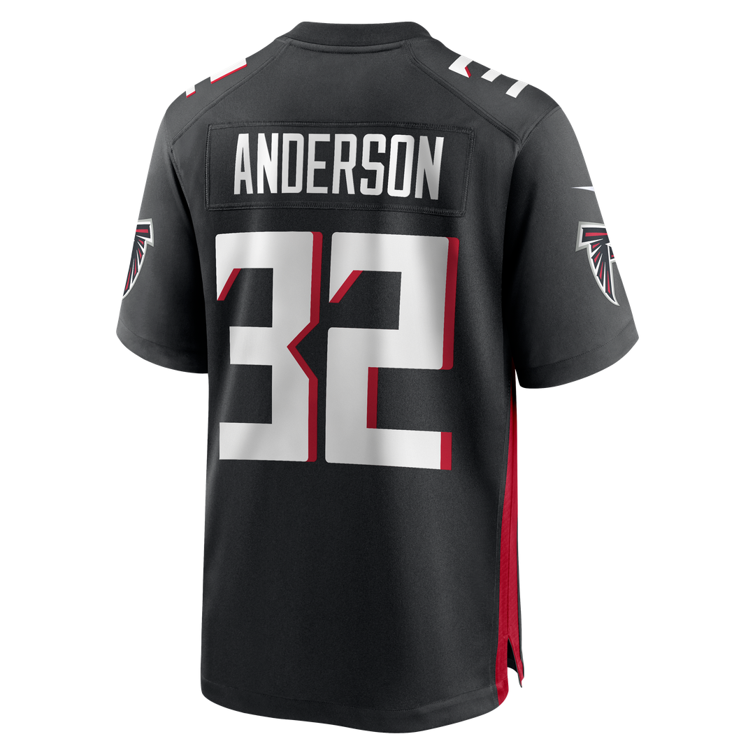 Jamal Anderson Atlanta Falcons Nike Black Game Retired Player Jersey